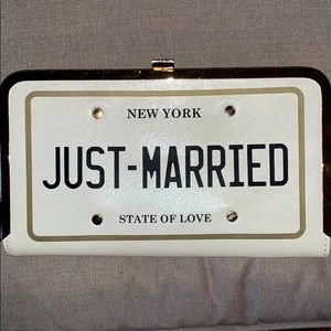 ‘Just Married’ clutch purse